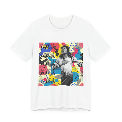 Vibrant Graphic Tee: Retro Pop Art Style, Unisex Ultimate Comfort Shirt, Casual Wear, Unique Gift, Rock Music Vibes