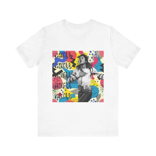 Vibrant Graphic Tee: Retro Pop Art Style, Unisex Ultimate Comfort Shirt, Casual Wear, Unique Gift, Rock Music Vibes