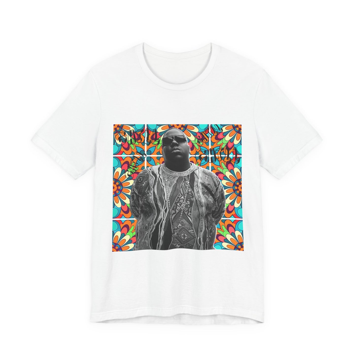 Vibrant Graphic Tee, Unisex Jersey Tee, Hip Hop Inspired T-Shirt, Casual Streetwear, Unique Gift for Music Lovers